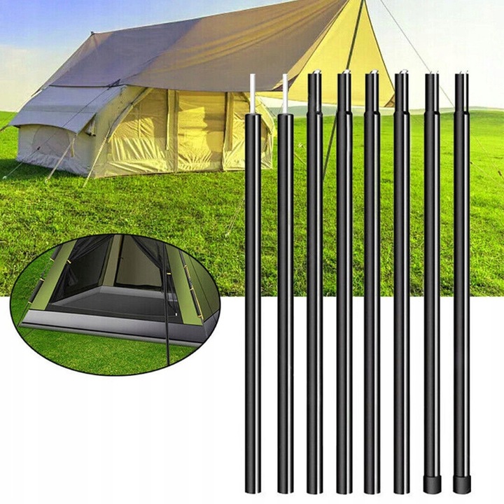 2X 2M TYCZKI NAMIOTOWE TELESKOPOWY REGULOWANY TYCZKA DO BALDACHIMU