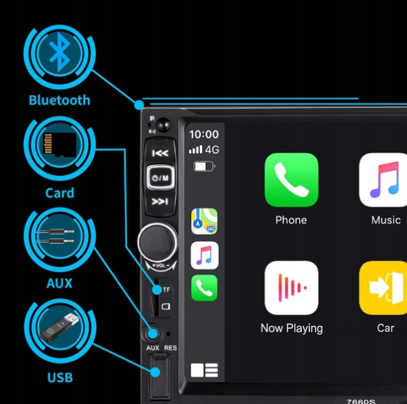 RADIO SAMOCHODOWE Android 1 DIN BLUETOOTH USB AUX EKRAN DOTYKOWY 7" KAMERA