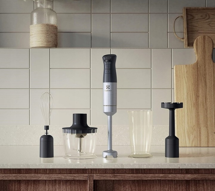 Blender Electrolux E5HB1-8SS 800W Rozdrabniacz Nasadka do Pure Trzepaczka