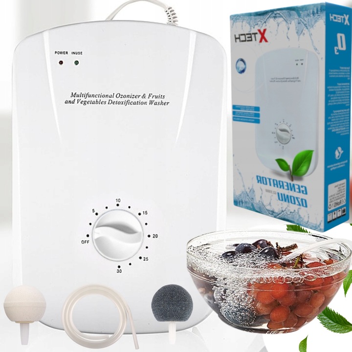 OZONATOR POWIETRZA GENERATOR OZONU JONIZATOR DOMOWY SAMOCHODOWY + TIMER