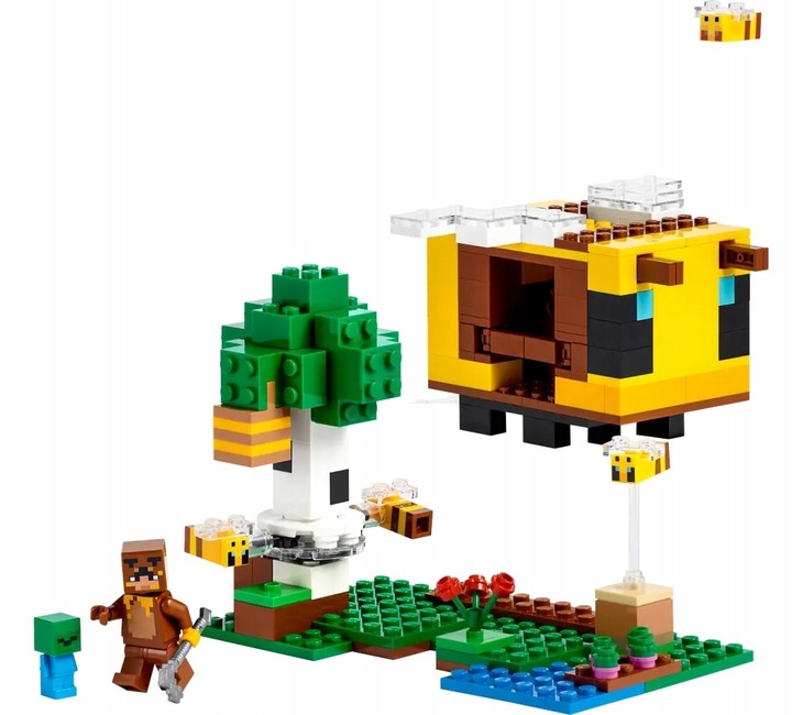 LEGO Minecraft Pszczeli ul 21241 + Plaża zółwi 30432