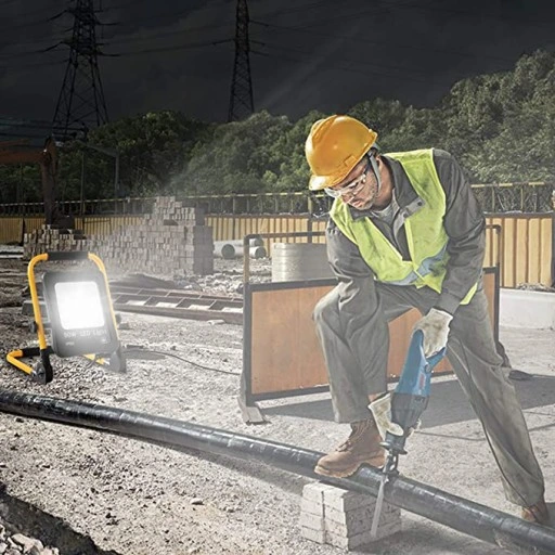 HALOGEN LED 50W Roboczy Budowlany IP65 z Uchwytem