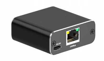 Adapter rozdzielacz mini Switch splitter LAN Ethernet RJ45 2xRJ45 1000M 1GB