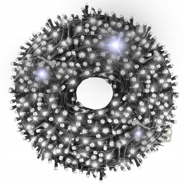 LAMPKI CHOINKOWE ŚWIATEŁKA 300 led BIAŁE ZIMNE ZEWNĘTRZNE WEWNĘTRZNE FLASH