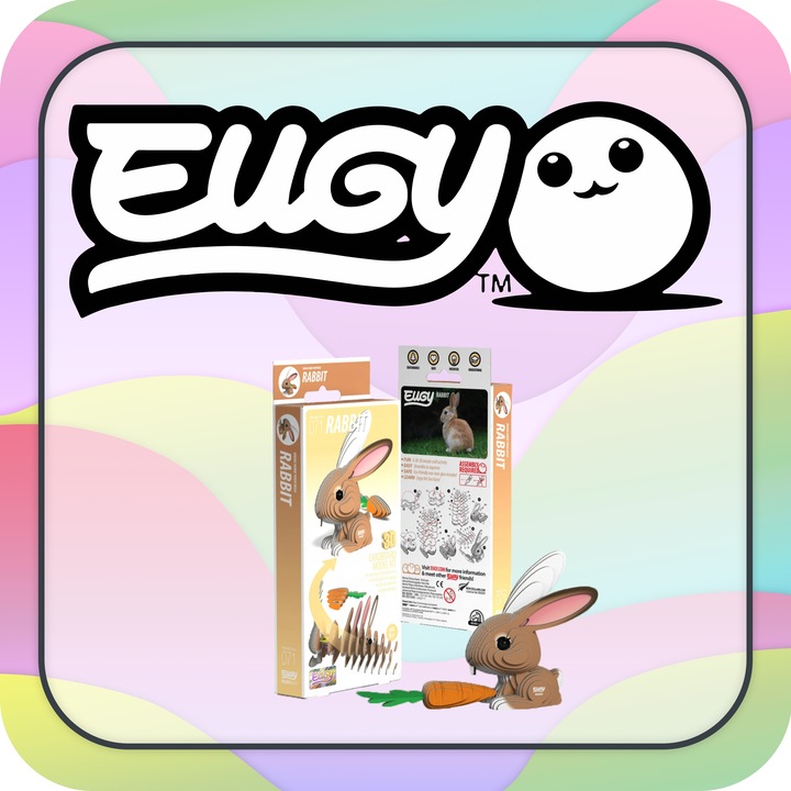 Królik Eugy. Eko Układanka Puzzle 3D