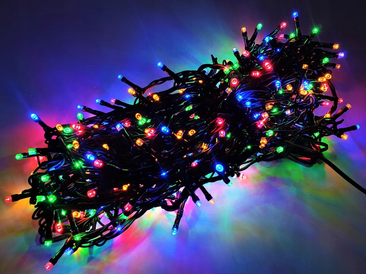 LAMPKI CHOINKOWE 200LED TIMER lampek Zewnętrzne CHOINKĘ CHOINKA KOLOROWE