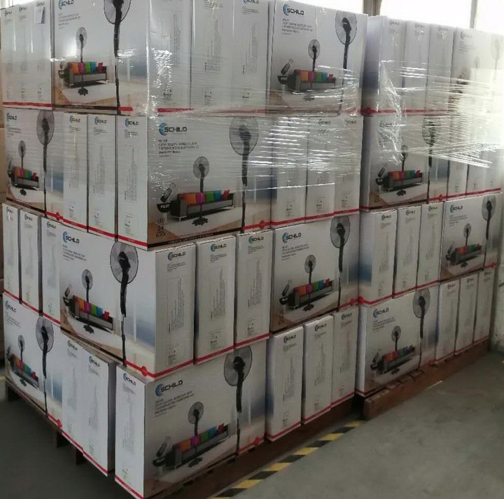 LCD WIATRAK PODŁOGOWY WENTYLATOR STOJĄCY PILOT XXL SOLIDNY I MOCNY SCHILD