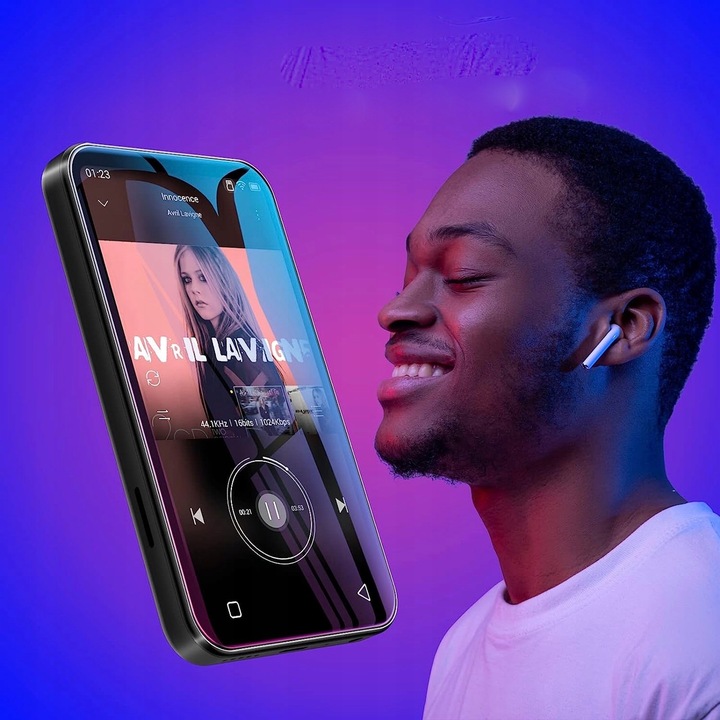 Odtwarzacz MP3 MP4 dotykowy Video Bluetooth WIFI HiFi+ słuchawki KARTA 64GB