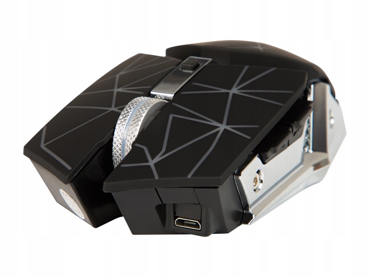 MYSZKA GAMINGOWA DLA GRACZY BEZPRZEWODOWA MYSZ OPTYCZNA LED RGB + PODKŁADKA