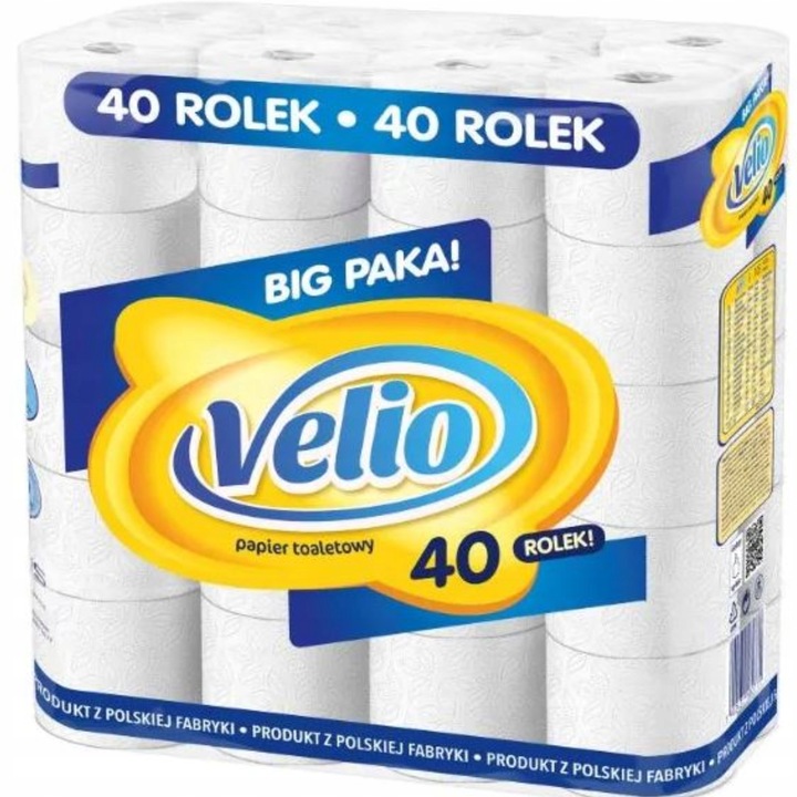 Papier toaletowy 3 warstwowy Almusso BIG 40 rolek biały