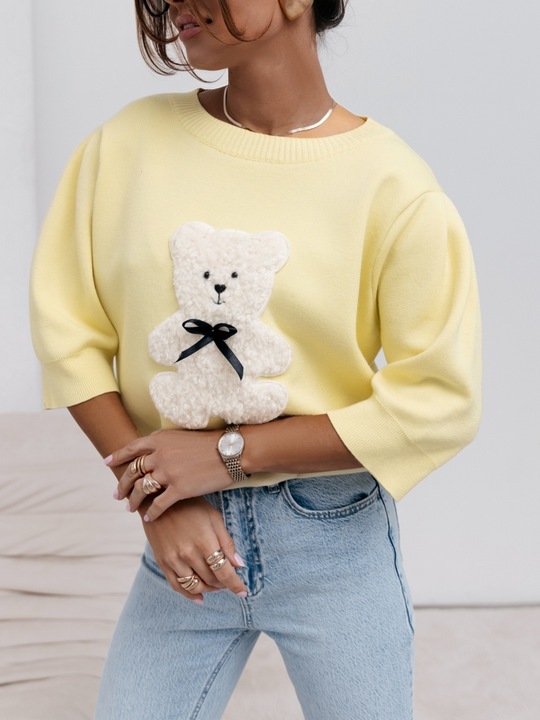 COCOMORE Sweter MIŚ Bear Czerwony Nowość