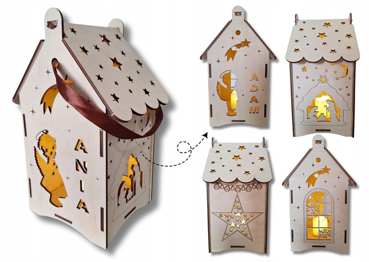 Lampion na roraty z imieniem dziecka grawer