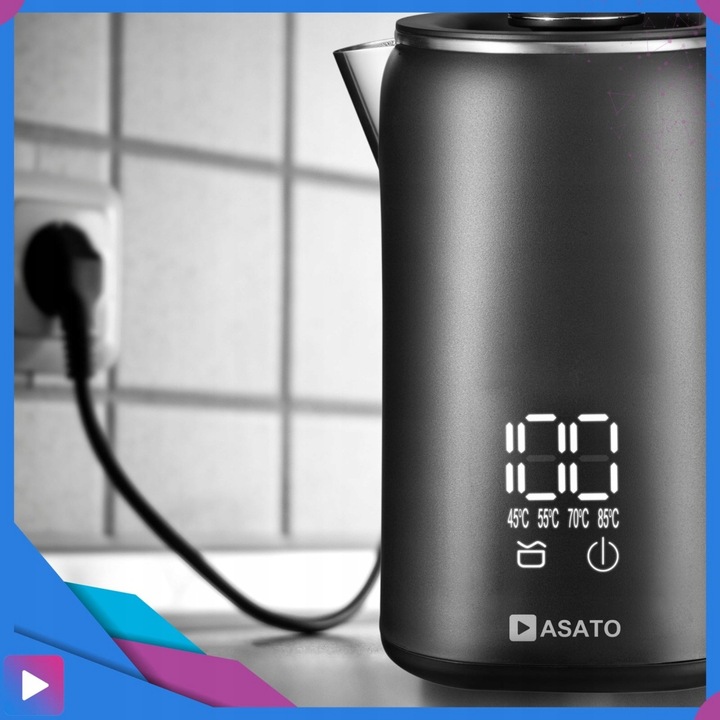 Czajnik Elektryczny z Wyświetlaczem 1,7L Dotykowy Regulacja Temperatury