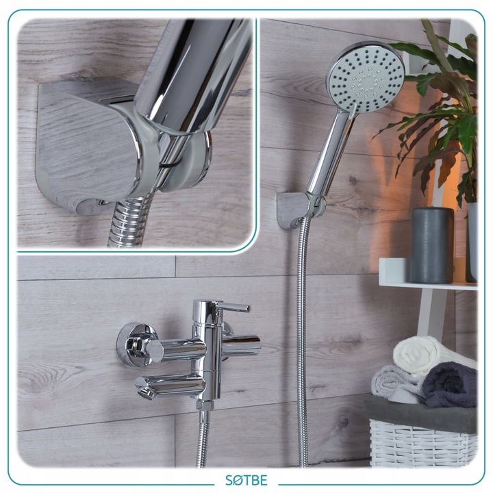 Bateria wannowa z chowaną wylewką Kran do wanny i prysznica składany SOTBE