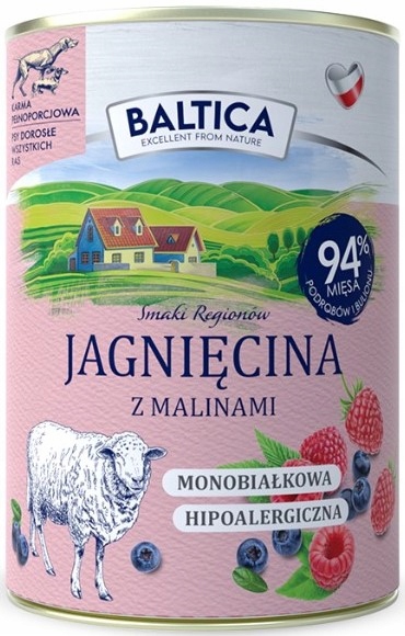 Mokra karma dla psa Baltica MIX SMAKÓW Hipoalergiczna Bezzbożowa - 6 x 400g