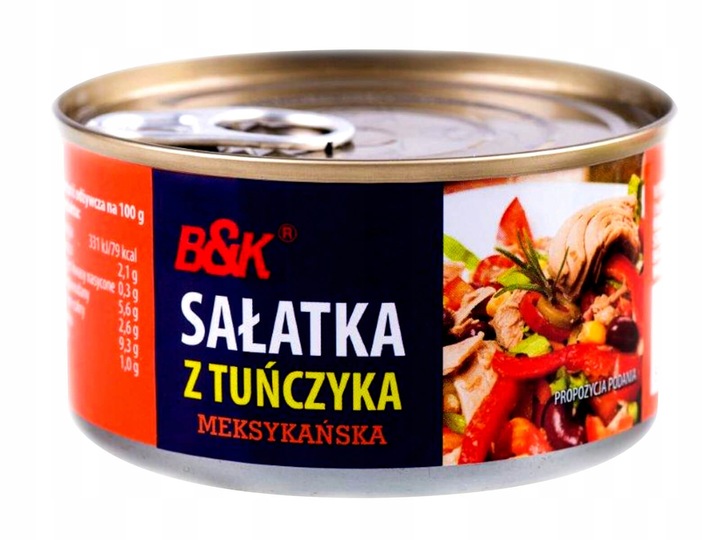 B&K SAŁATKA Z TUŃCZYKIEM MEKSYKAŃSKA 12x 185g