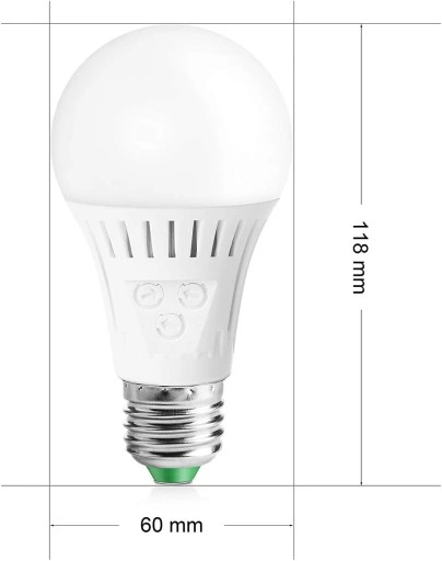 Zestaw 2 żarówek LED z czujnikiem ruchu E27 7W Elrigs