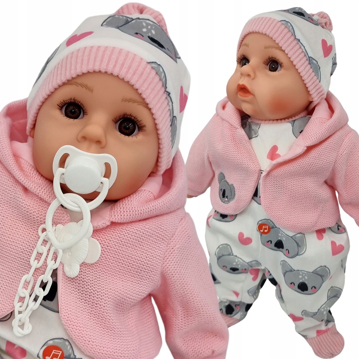 LALKA BOBAS MÓWI I ŚPIEWA POLSKI 45CM+SMOCZEK_67