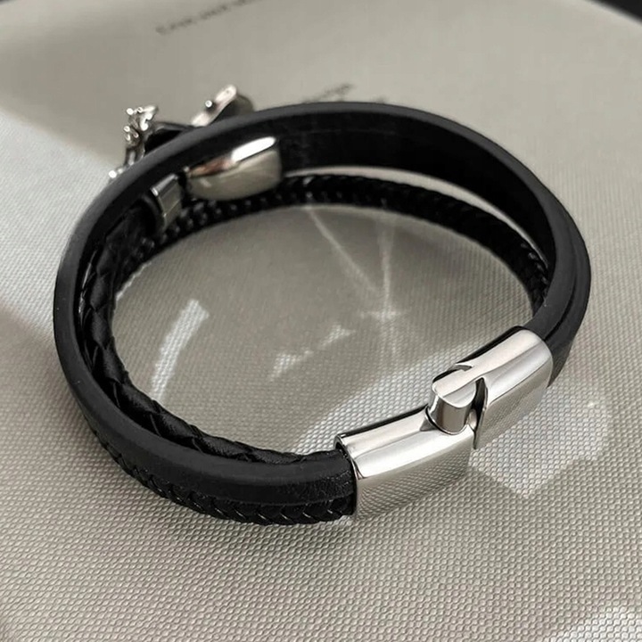 Bransoletka z Grawerem – Motocykl CHOPPER – Prezent dla Motocyklisty Biker