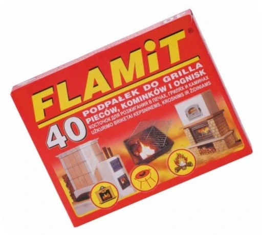 KOMPLET GRILL WĘGLOWY I PODPAŁKA 40 KOSTEK PIKNIK