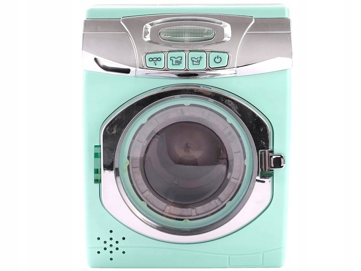 PRALKA AUTOMATYCZNA DLA DZIECI OBROTOWY BĘBEN WODA światło dźwięk Zabawkowa