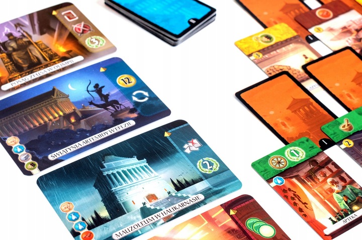 POJEDYNEK 7 CUDÓW ŚWIATA GRA PLANSZOWA KARCIANA TOWARZYSKA RODZINNA REBEL