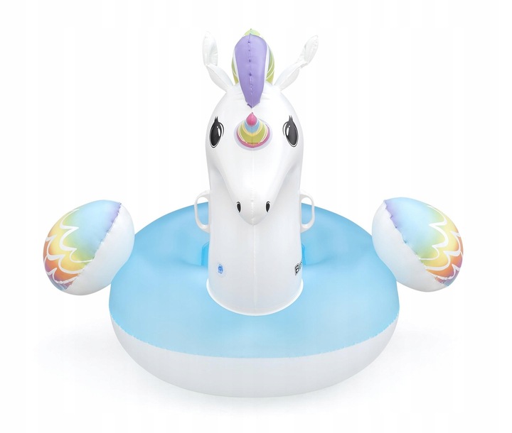 41114 Dmuchany JEDNOROŻEC materac 1,55 mx1,19 CM DLA DZIECI UCHWYTY BESTWAY