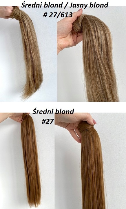 Doczepiany KUCYK kitka 60 cm jak Naturalne CAŁKOWICIE MATOWE ! Kolory