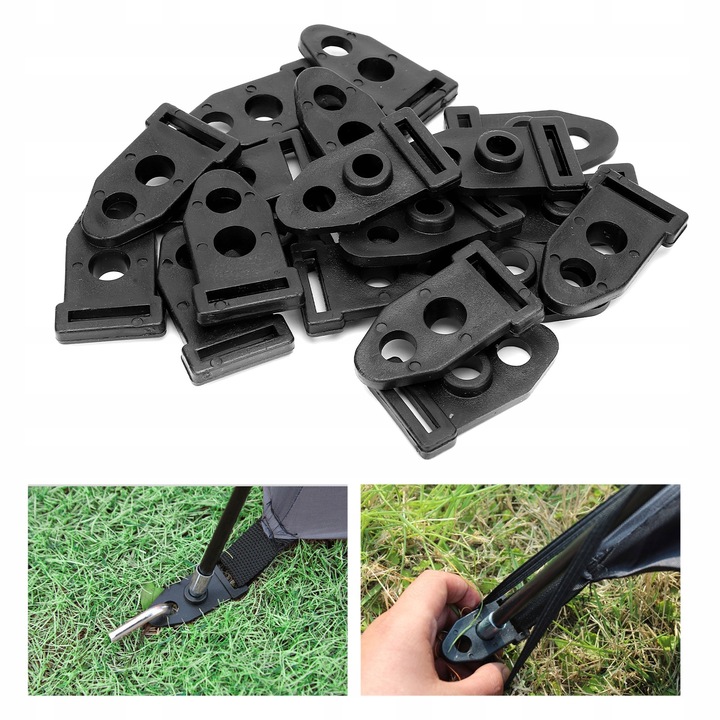 20 X ZACISK DO STÓP NAMIOTU KEMPINGOWEGO