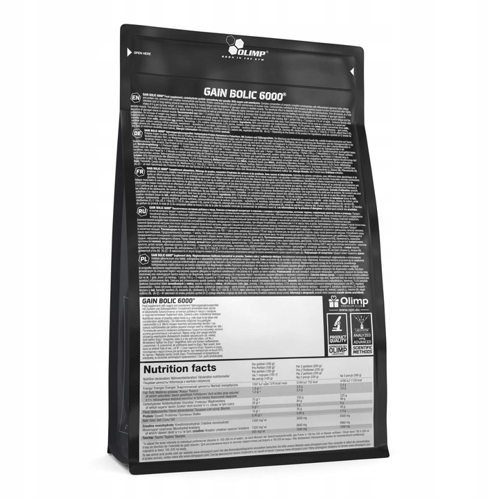 2x Gainer Olimp Smak Waniliowy Gain Bolic 6000 Białko Węglowodany 1kg