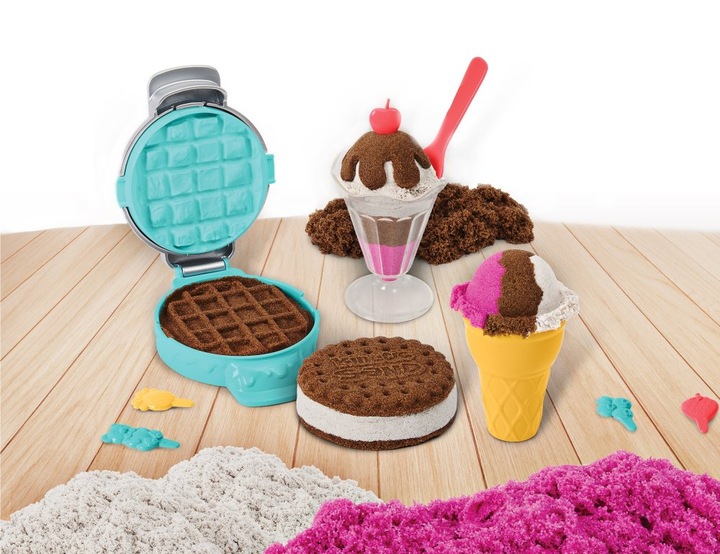 Kinetic Sand Lodowe przysmaki Zestaw z piaskiem kinetycznym Lodziarnia