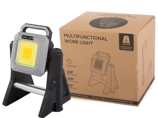 HALOGEN REFLEKTOR AKUMULATOR PRZENOŚNY LED COB USB