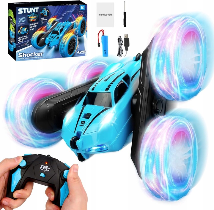 SAMOCHÓD ZDALNIE STEROWANY RC RĘKĄ GESTY PILOT AUTO 4X4 DUŻE KOŁA 360