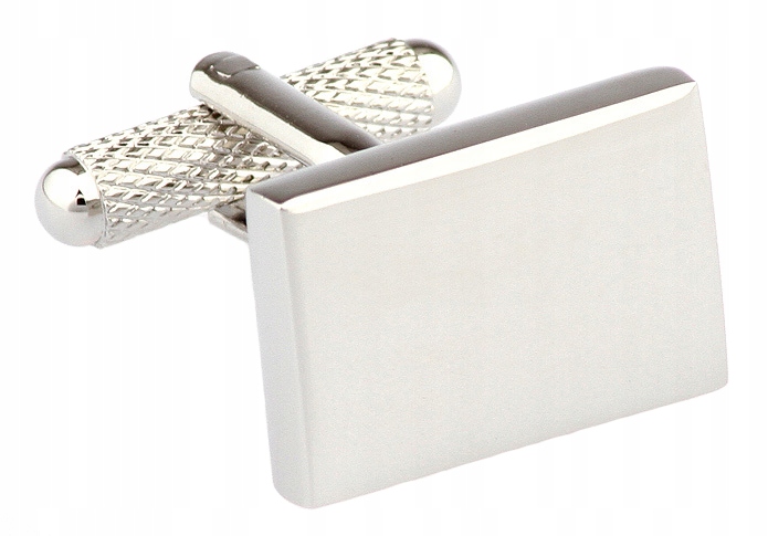 Spinki do mankietów prostokątne TWÓJ TEKST GRAFIKA