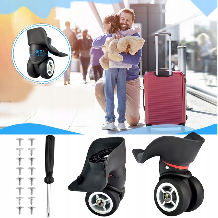 KÓŁKO DO WALIZKI KÓŁKA DO BAGAŻU ZAMIENNE 2 SZTUKI