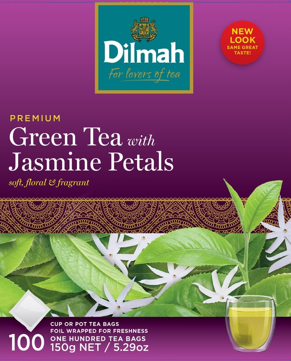 Dilmah Zielona herbata jaśminowa 100 x 1,5 g
