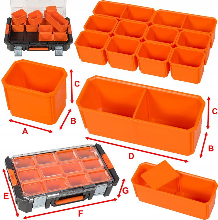 Skrzynka narzędziowa modułowa 4w1 mobilna - TACTIX