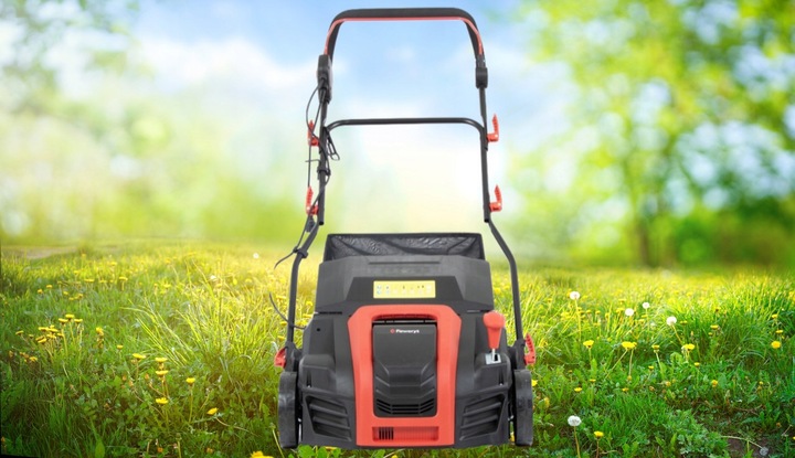 MOCNY AERATOR WERTYKULATOR ELEKTRYCZNY KOSZ 55L 3w1 40cm AREATOR FAWORYT