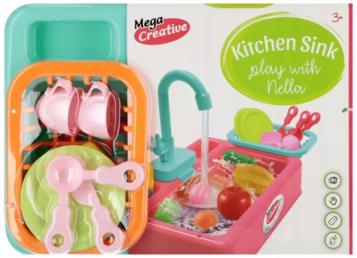 Zest Kuchenny Zlew B/o Akc 35x25x10 Nella Mc Sel Mega Creative