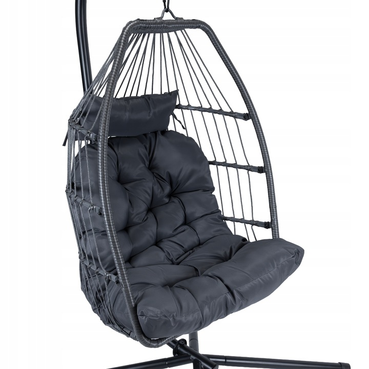 FOTEL WISZĄCY OGRODOWY BUJANY KOKON KOSZ TARAS HUŚTAWKA BUJAK JAJO KRZESŁO