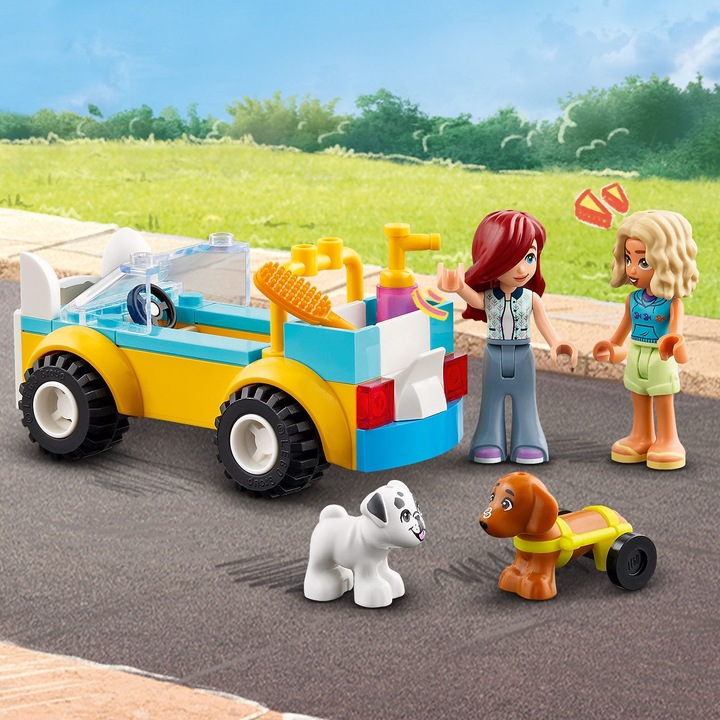 PREZENT LEGO dla 4, 5 latki FRIENDS 42635 Samochód do pielęgnacji psów +