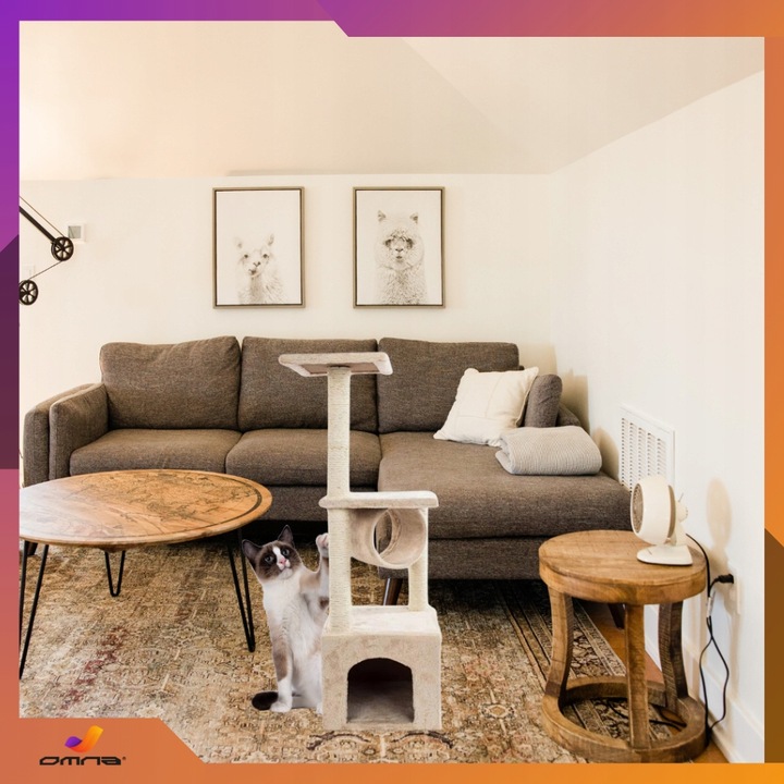 Drapak dla kota duży wysoki drzewko domek budka legowisko słupek mysz walec