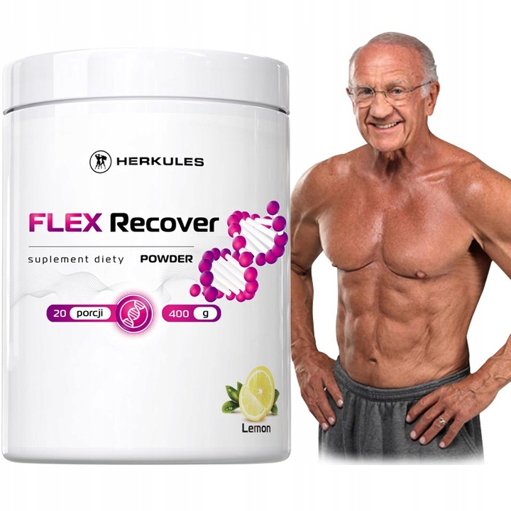 HERKULES Flex Recover Powder 400g NA BÓL STAWÓW ZAPOBIEGA URAZOM KOŚCI