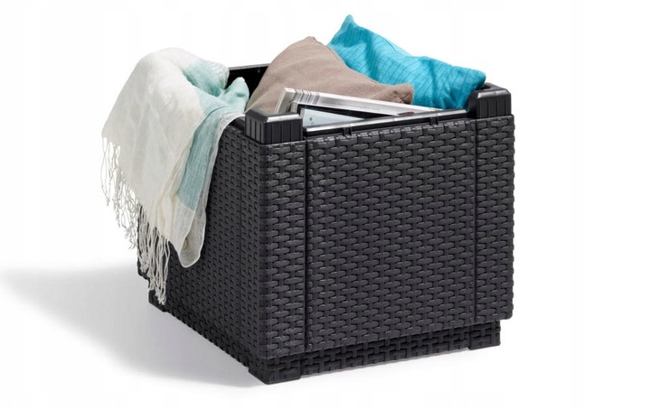 Skrzynio-pufa KETER z poduszką 42 x 42 x 39cm