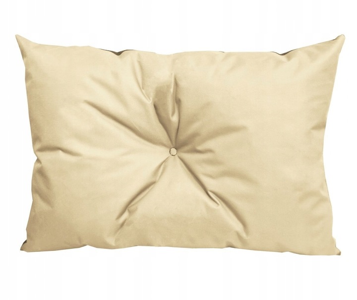 Poduszka Ogrodowa Tarasowa wodoodporna pikowana 70x40cm Krem