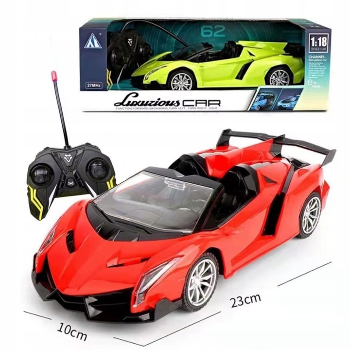 SAMOCHÓD ZDALNIE STEROWANY AUTO NA PILOTA RC POJAZD DLA DZIECKA LED PREZENT