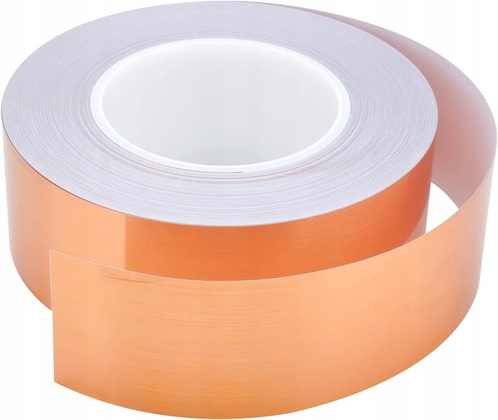 TAŚMA MIEDZIANA ODSTRASZAJĄCA ŚLIMAKI PRZECIW ŚLIMAKOM SAMOPRZYLEPNA 25M