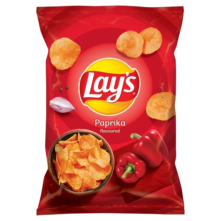 Pakiet 3szt LAYS Chipsy Papryka 130g