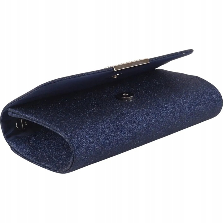Torebka kopertówka wizytowa wieczorowa granatowa