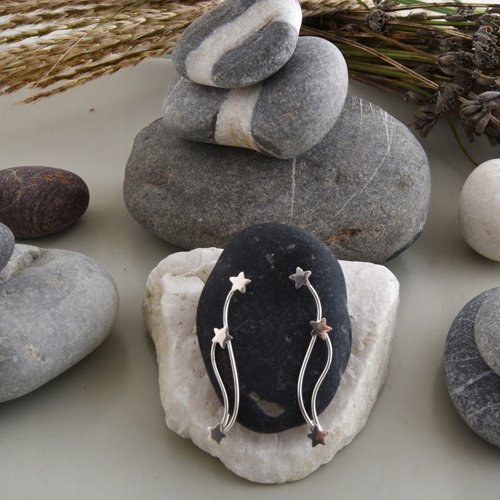 KOLCZYKI NAUSZNICE GWIAZDY GWIAZDKI STAR k2459